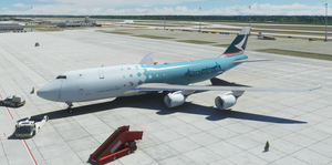 Boeing 747-8F Cathay Pacific Cargo Hong Kong Trader (4k, historical) - no logo mirroring thumbnail 11