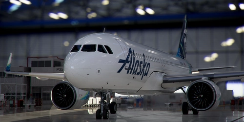 [A32NX] Airbus A320neo Alaska Airlines N362VA in 8k