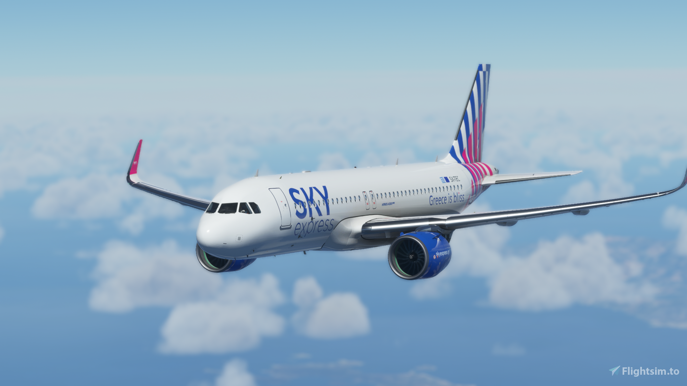 A32NX] [8K] Sky Express Airlines (SX-TEC) for Microsoft Flight