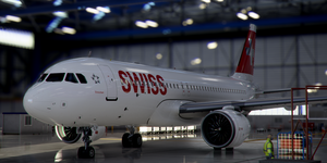 [A32NX] FlyByWire | Airbus A320neo SWISS HB-JLT - CROME / 8k thumbnail 1