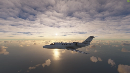 White livery Cessna Citation CJ4