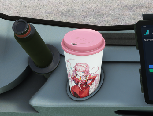 Zero Two A32NX Cup mod (top quality waifu)
