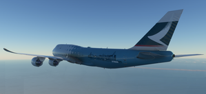 Boeing 747-8F Cathay Pacific Cargo Hong Kong Trader (4k, historical) - no logo mirroring thumbnail 8