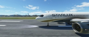[A32NX] Fictional Airbus A320neo Livery for STARLUX in 8K thumbnail 3