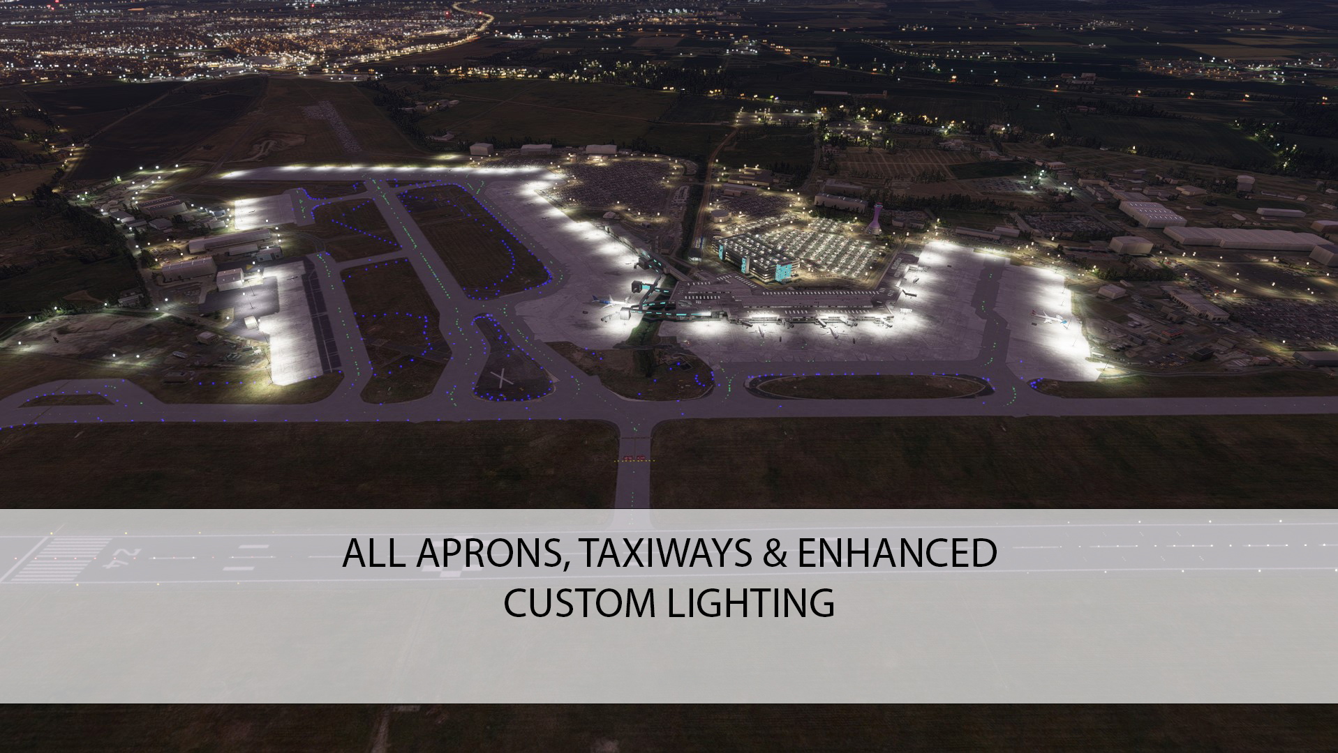 EGPH Edinburgh Airport - Custom Buildings, Lights, Turnhouse Apron - Image 1