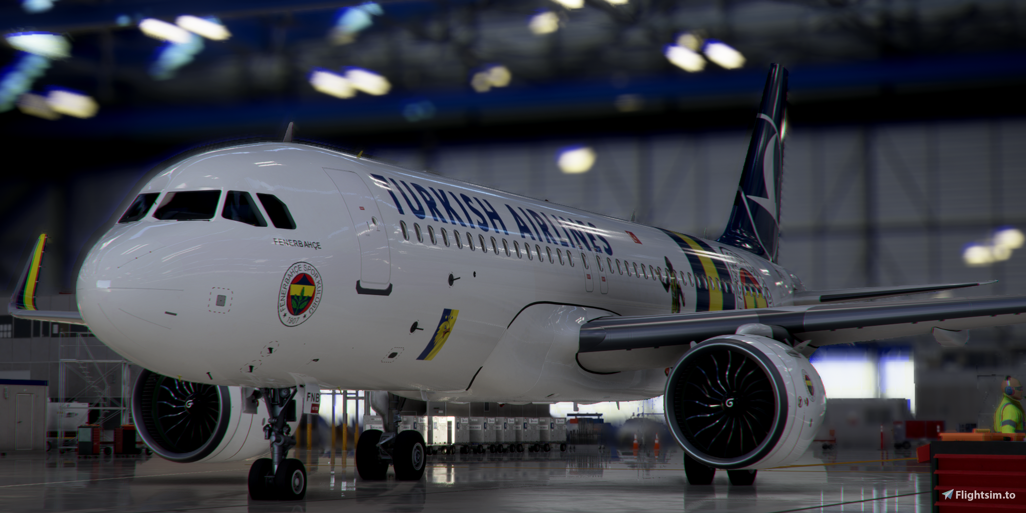 [A32NX] FlyByWire | Airbus A320neo Turkish TK-FNB Special in 4k Livery - Image 1