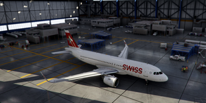 [A32NX] FlyByWire | Airbus A320neo SWISS HB-JLT - CROME / 8k thumbnail 4