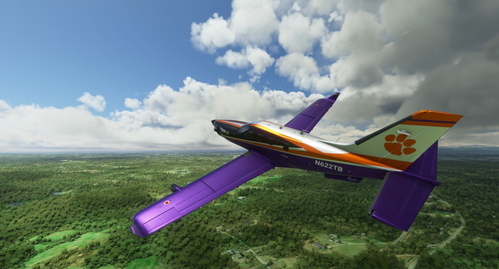 Clemson Fan's TBM 930 Livery with Custom Interior (4k)