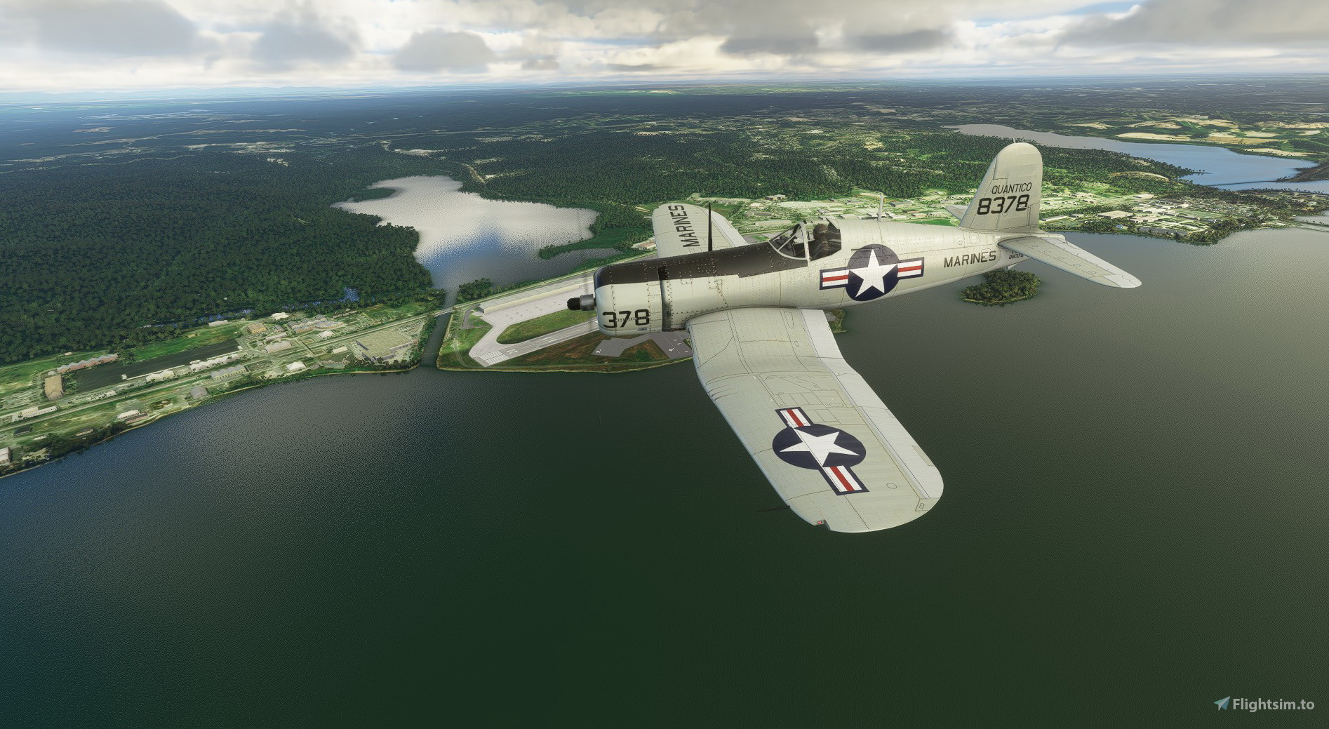 Goodyear FG1D Corsair 8378 Quantico for Microsoft Flight Simulator MSFS