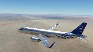 A320 Saudia Skyteam silver livery 8K  thumbnail 6