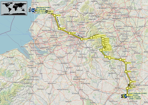 East Midlands EGNX to Blackpool EGNH Via Peak district