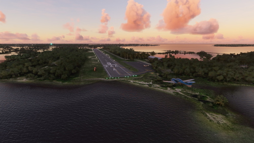 Cedar Key (KCDK) Sunset Approach Landing Challenge