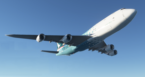 Boeing 747-8F Cathay Pacific Cargo Hong Kong Trader (4k, historical) - no logo mirroring thumbnail 6
