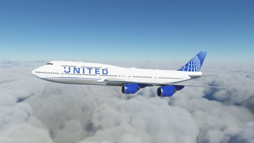 United Airlines Boeing 747 (Mirrored) - 8K