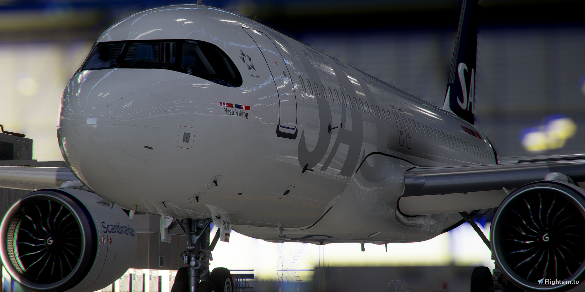 [A32NX] FlyByWire | Airbus A320neo SAS Airlines SE-ROY in 8k  - Image 1