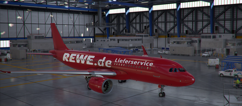 [A32NX] FlyByWire A20N Rewe.de Lieferservice Lieverie