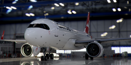 [A32NX] FlyByWire | Airbus A320neo Qantas Airways VH-EYE in 8k