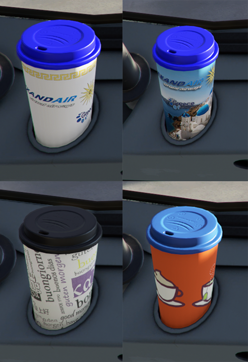 [A32NX] AlexandAIR Virtual Airways Coffee Cups
