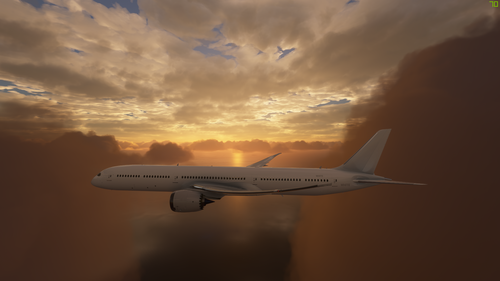 White livery B78X