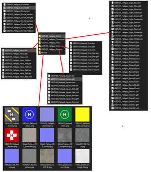 Helipads pack | 4 shapes | PBR textures | fully customisable thumbnail 9