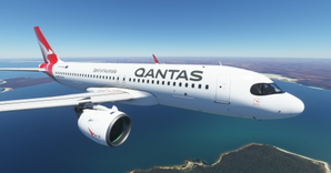 Qantas (2016) NEW LIVERY A320neo thumbnail 1