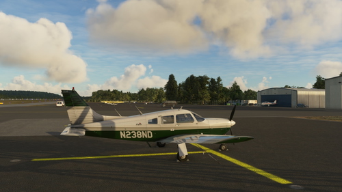 JF Piper PA28R ArrowIII painted as East Coast Aero's PA28-161 N238ND Old Colors