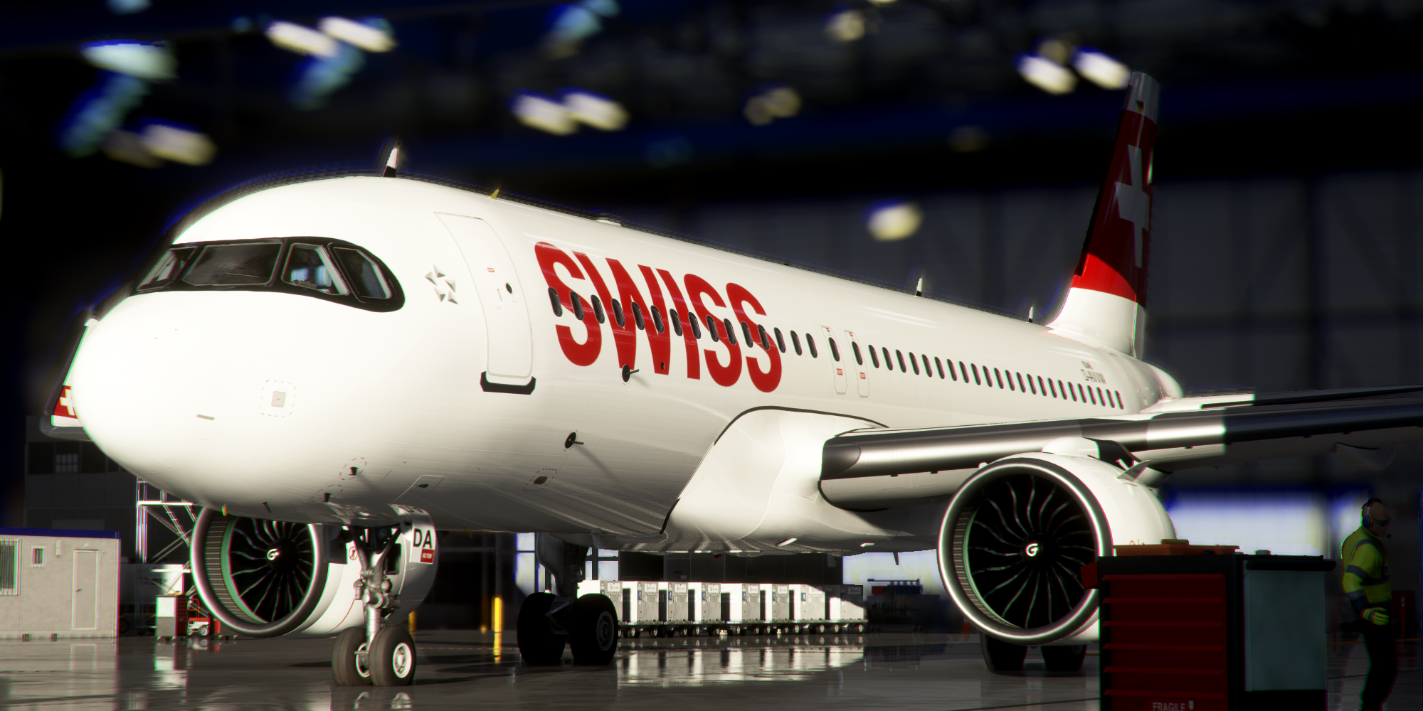[A32NX] FlyByWire | Airbus A320neo SWISS D-AVVW / 8k - Image 1