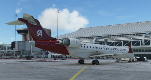 Cyber Air VA Aerosoft CRJ700 D-ACRK Livery for MSFS2020