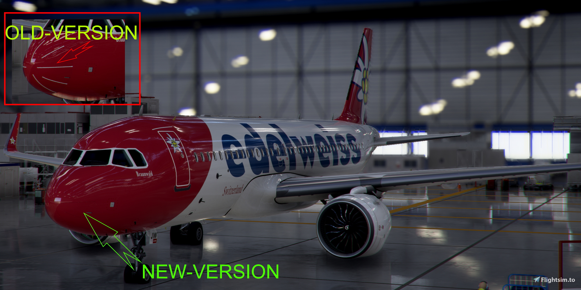 [A32NX] FlyByWire | Airbus A320neo Edelweiss HB-IJW - Image 1