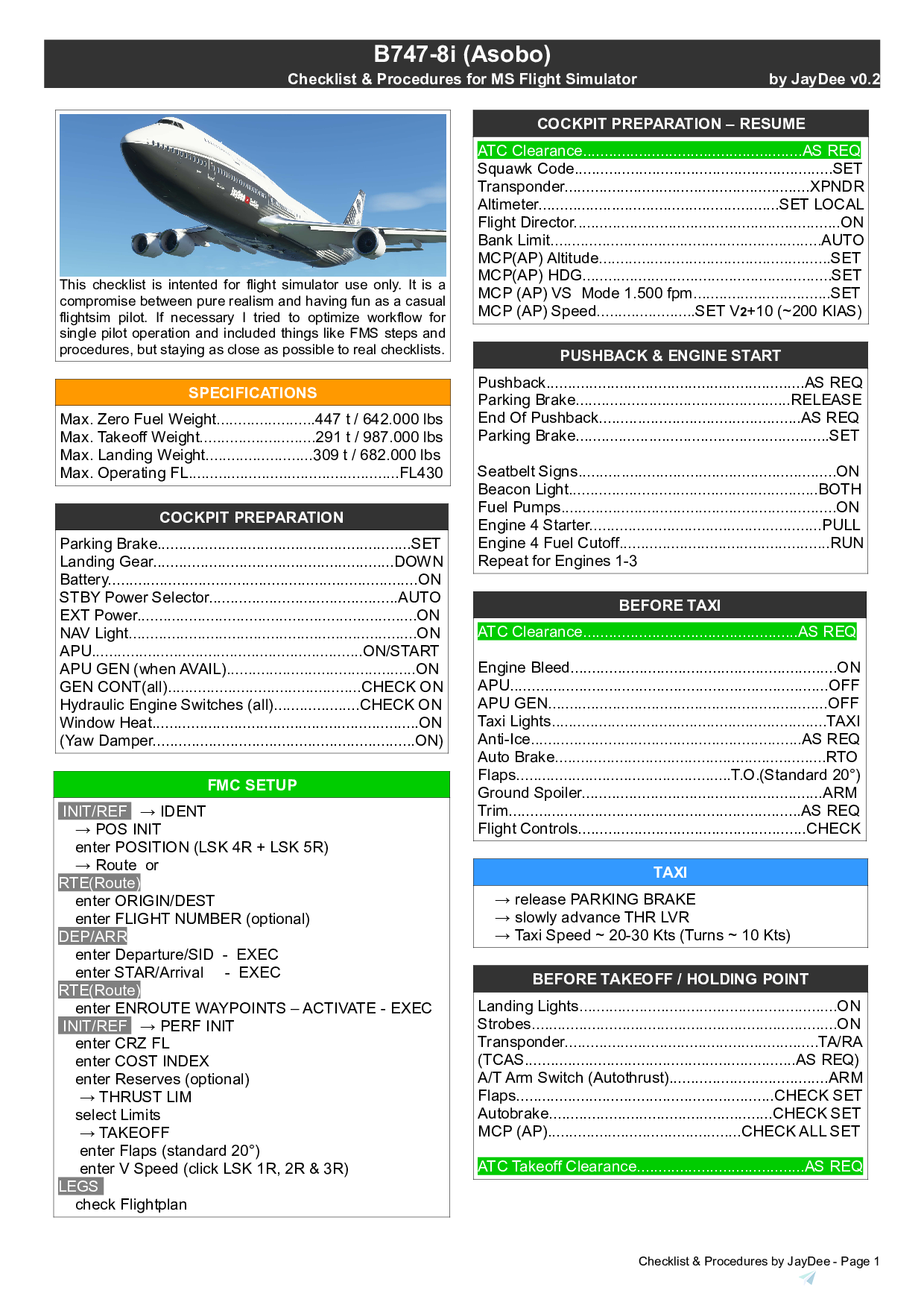pmdg 747 checklist