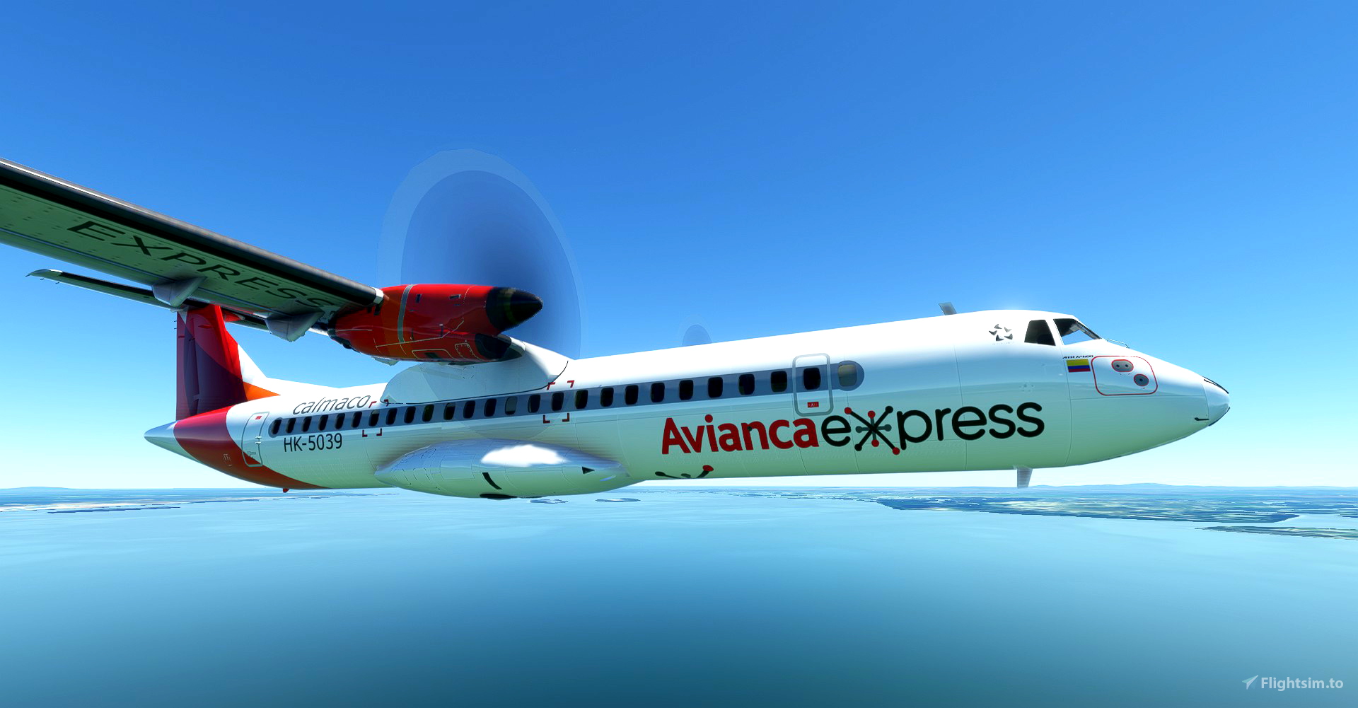 Avianca Express "Calmaco" ATR 72600 8K » Microsoft Flight Simulator