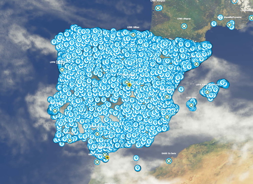 World Points of Interest - Spain and Portugal, with Canarias, Madeira, Andorra and Gibraltar