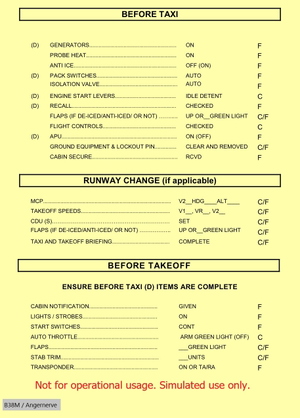 Boeing 737-8 MAX Checklists (Preflight, Start, Shutdown) thumbnail 1