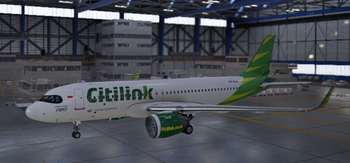 [A32NX] Citilink FlyByWire (blackcockpit)