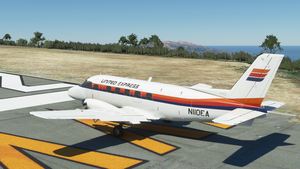 NextGen Simulations EMB-110 Bandeirante United Express "Rainbow" N110EA thumbnail 3