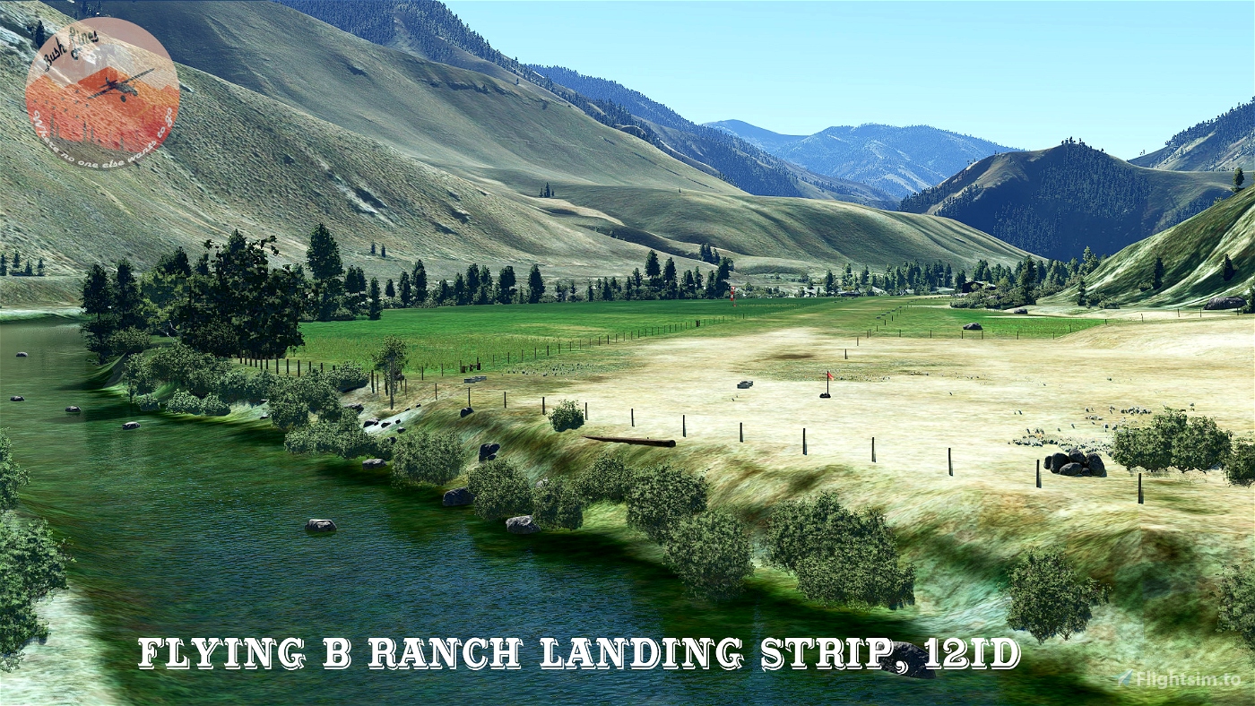 Flying B Ranch Landing Strip 12ID, Idaho, USA Microsoft Flight Si pic image