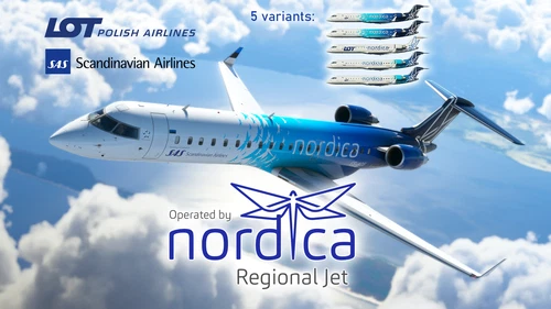 CRJ 700 - Nordica Pack, SAS + LOT (5 liveries!) [8K] Ultra Quality