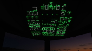 Boeing B747-8i Cockpit - Black-Grey with Green lighting thumbnail 7