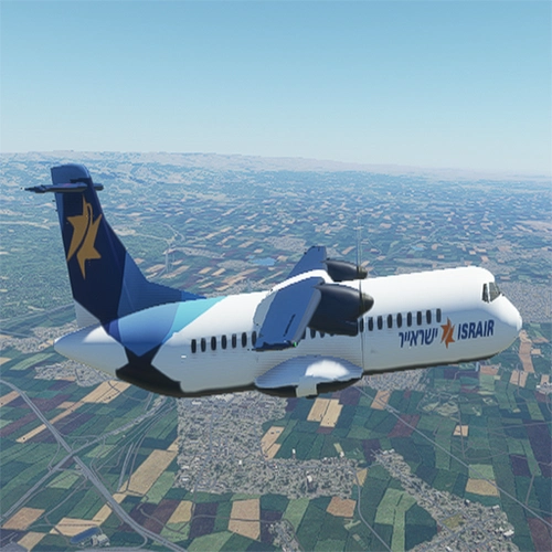 An aircraft of the Israeli company Israir ATR 72-600