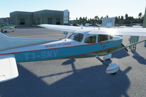 Cessna 172 Skyways of London training (modified 1950's retro)