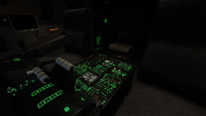 Boeing B747-8i Cockpit - Black-Grey with Green lighting thumbnail 8