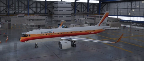 American Airlines N742PS "Pacific Southwest Airlines" Retro | FlyByWire A32NX