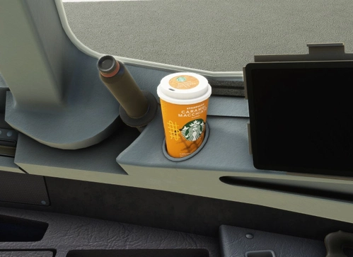 A32NX Starbucks Caramel Macchiato Cup