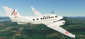 Asobo_KingAir350 Swiss Air Force T-721 White thumbnail 3