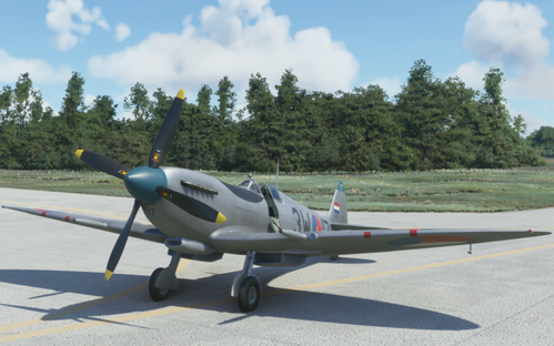Supermarine Spitfire Mk IX, PH-OUQ, Royal Netherlands Airforce, 3W-17 s/n MK732