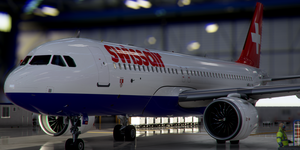 [A32NX] FlyByWire | Airbus A320neo Swissair HB-IJA in 8k Livery thumbnail 1