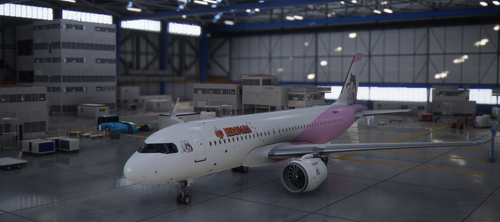 Nekopara anime livery FlyByWire A32NX