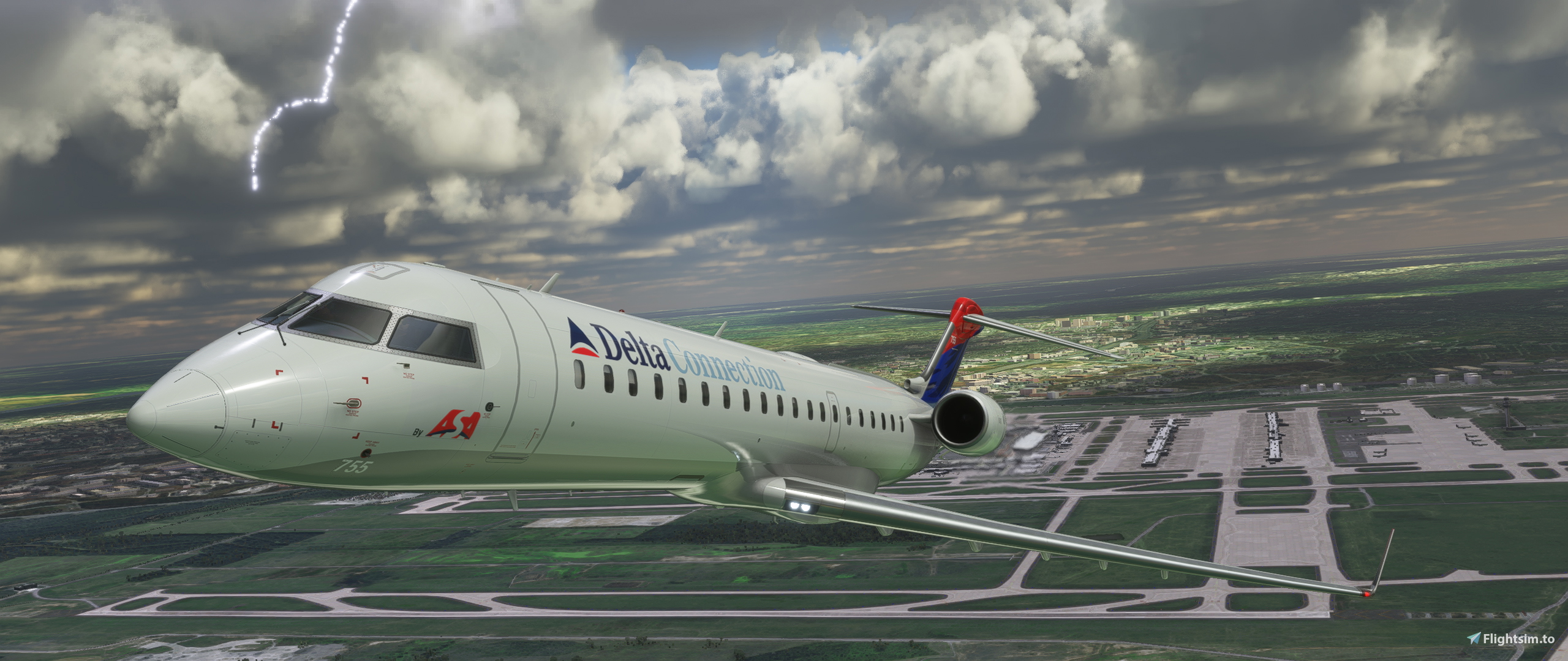 Aerosoft Bombardier CRJ-700 Delta Connection ASA "Colors in Motion" - Image 1