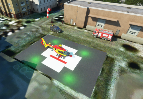 Heliport - CH Hôpital Beaujon AP-HP , PARIS , FRANCE , HBEJ