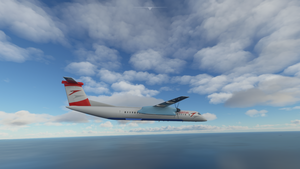 Austrian Dash 8 Q400 (Old livery) thumbnail 3